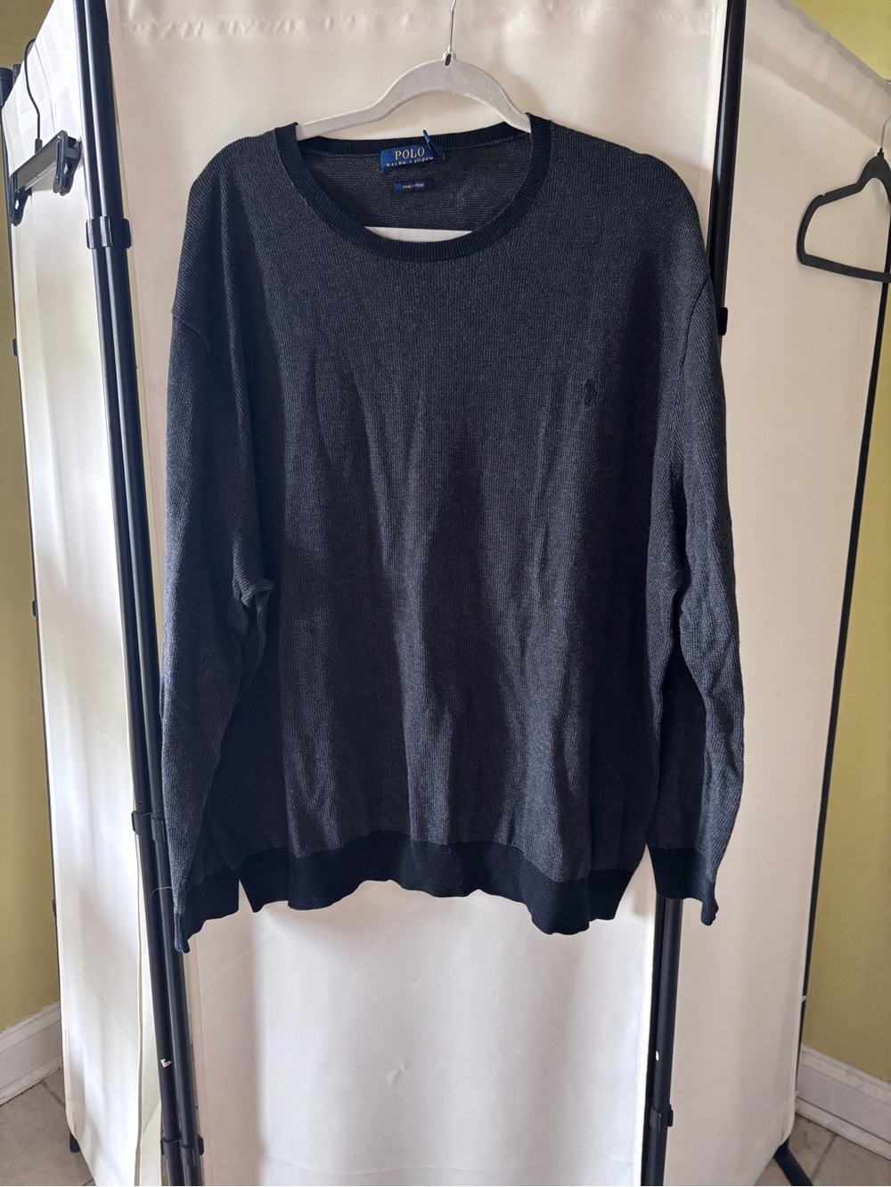 Polo by Ralph Lauren Dark Charcoal Crewneck Sweater